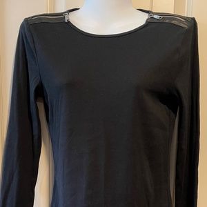 Lauren Ralph Lauren Black Long Sleeve Top - M